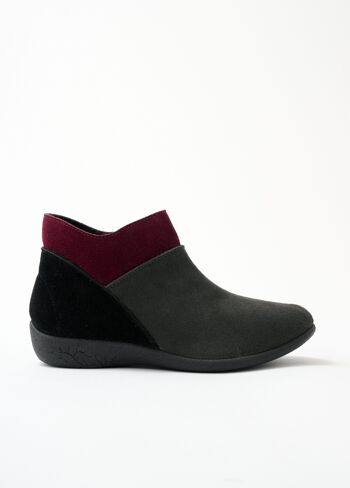 Boots zippées largeur confort cuir velours 3
