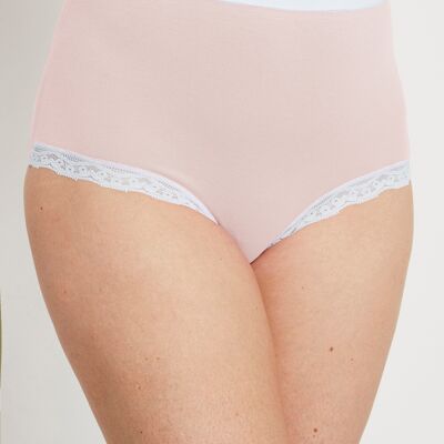 High waisted lace briefs - pack of 2