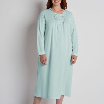Anti-static buttoned nightgown