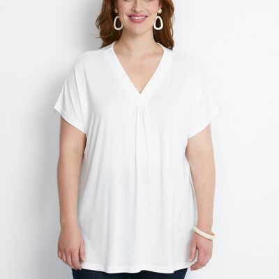 Long flared lace t-shirt