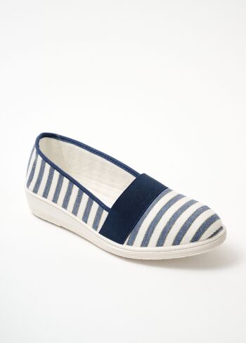 Espadrilles élastiquées largeur confort