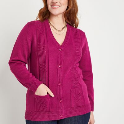 Langärmliger Cardigan mit Knöpfen