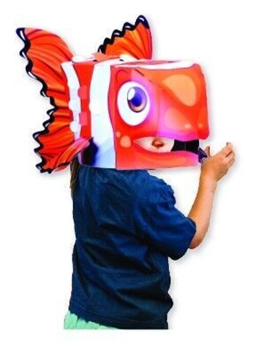 Clownfish 3D Mask Card Craft - make your own head mask