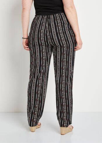 Pantalon imprimé taille élastiquée 2