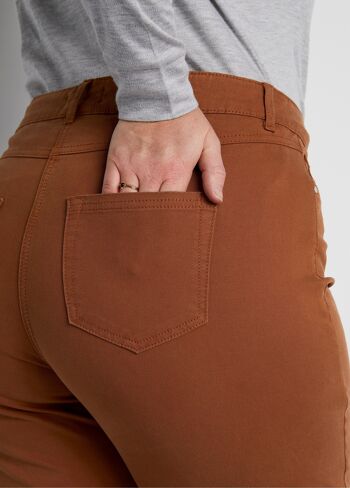 Pantalon droit 5 poches coton stretch 3