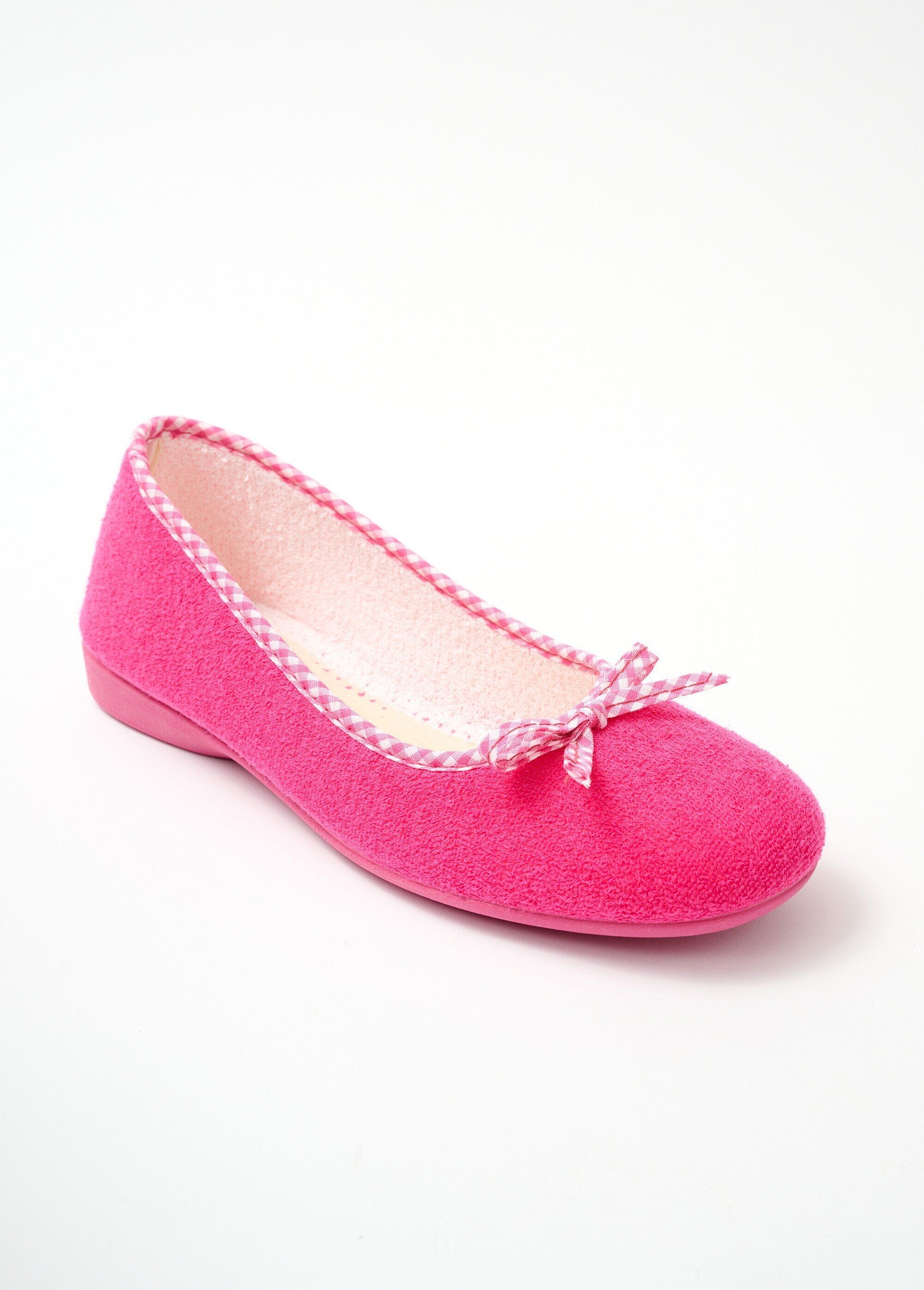 Comfort width ballerina slippers