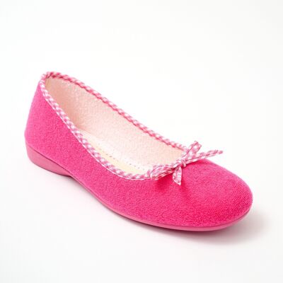 Comfort width ballerina slippers