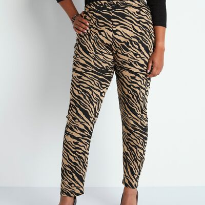 Legging taille élastiquée maille jacquard