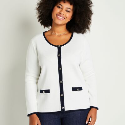 Buttoned cardigan jacket