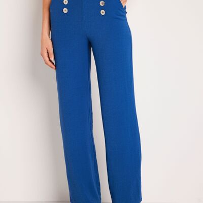 Wide flowing pants with elasticated waist