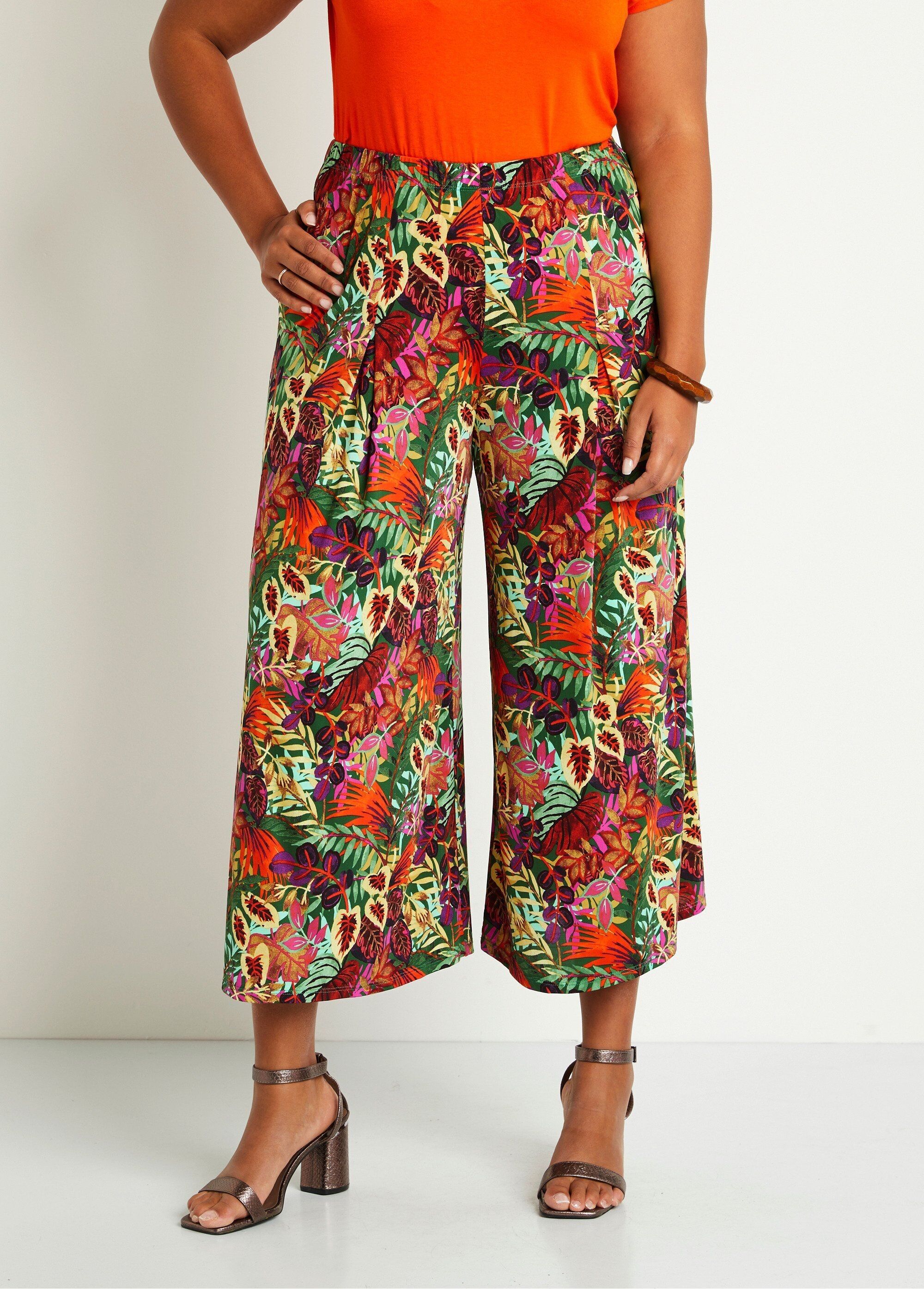 Achat Jupe culotte taille elastiquee ample en gros