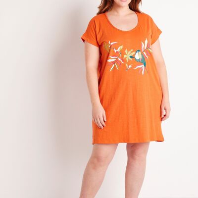 Short nightgown with short sleeves