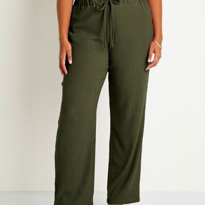 Wide elasticated waist knit pants