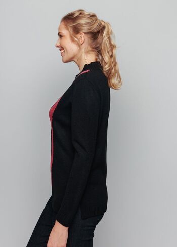 Pull-tunique jacquard col montant 4