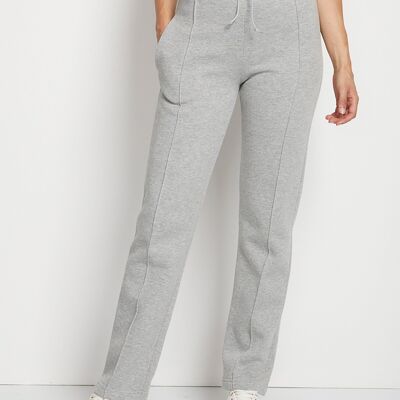 Lounge pants with elasticated fleece waistband