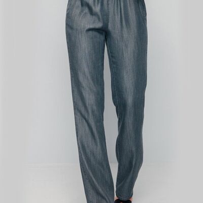 Flowy pants with elasticated waistband