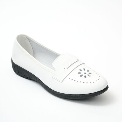 Mocassins cuir grande largeur