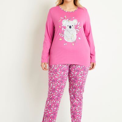 Cotton koala print pajamas