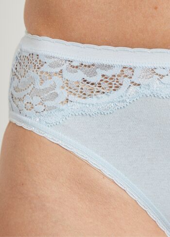 Culotte échancrée dentelle coton - lot de 3 3