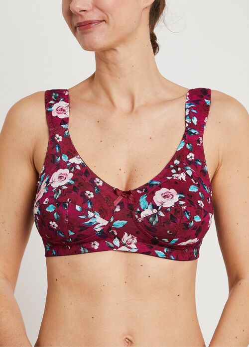 Soutien-gorge coton imprimé sans armatures