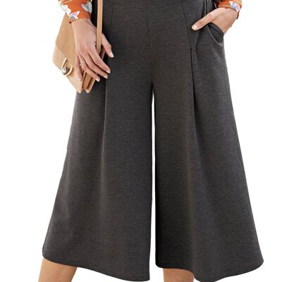 Pantalón culotte Milano de malla con cintura semielástica