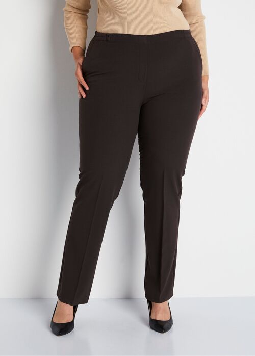 Pantalon droit taille semi-élastiquée 7450