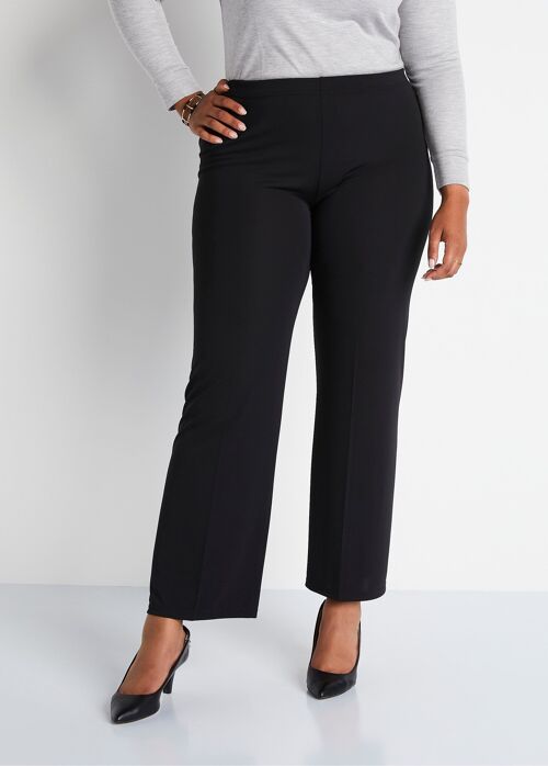 Pantalon taille élastiquée fluide évasé