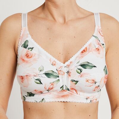 Stretch cotton underwired bra