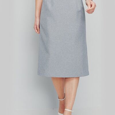 Mid-length straight skirt