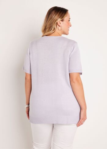 Pull-tunique long col V 2