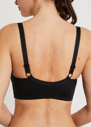 Soutien-gorge sans armatures ouvert devant - NOIR 2