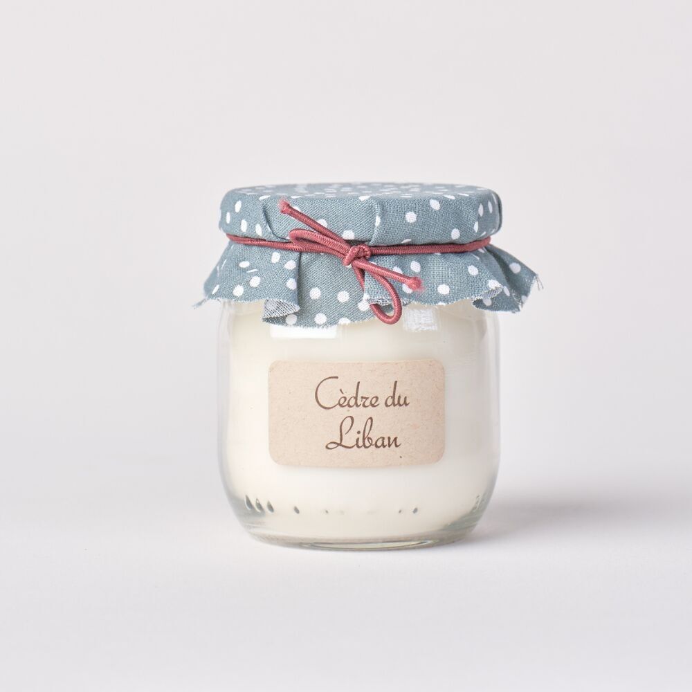 Lebanese Cedar scented candle - 100g yogurt pot