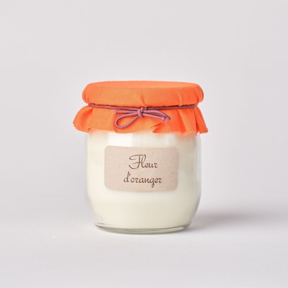 Orange Blossom Scented Candle - 100g Yogurt Pot