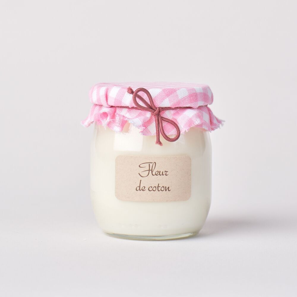 Cotton Flower scented candle - 100g yogurt pot