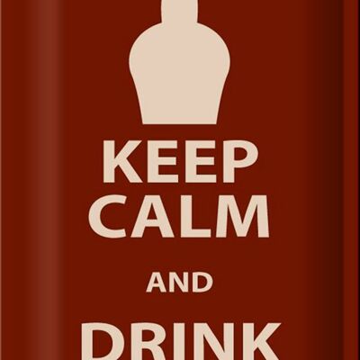 Metal sign 20x30cm Keep Calm and Drink Whisky