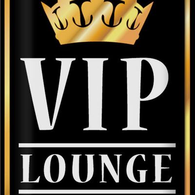 Blechschild VIP Lounge 20x30cm 5 Sterne Bar Krone