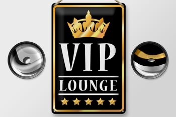 Plaque en tôle VIP Lounge 20x30cm couronne de bar 5 étoiles 2