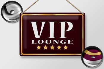 Plaque en tôle VIP Lounge 30x20cm 5 étoiles 2