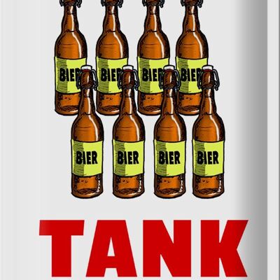 Metal sign 20x30cm gas station (beer bottles)