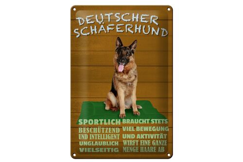 Blechschild Spruch 20x30cm Deutscher Schäferhund Hund