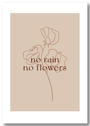 Carte de vœux | Pas de pluie, pas de fleur 3