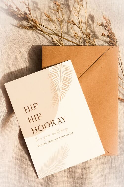 Wenskaart | Hip Hip Hooray