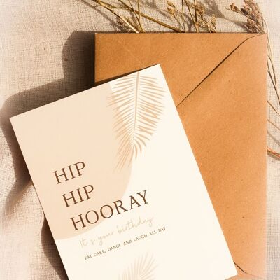 Wenskaart | Hip Hip Hooray