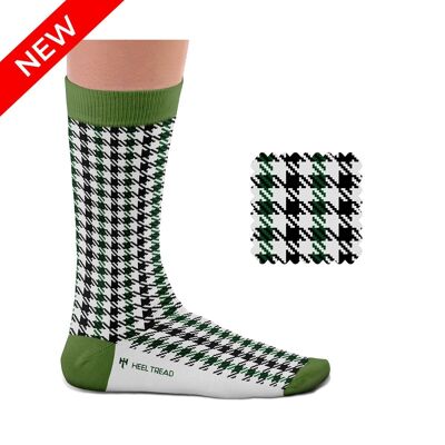 Pepita-Socken in Schwarz-Grün