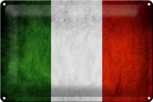Blechschild Flagge 30x20cm Italien Fahne