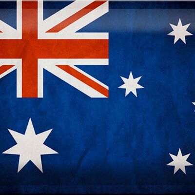 Bandera de cartel de hojalata 30x20cm bandera de Australia