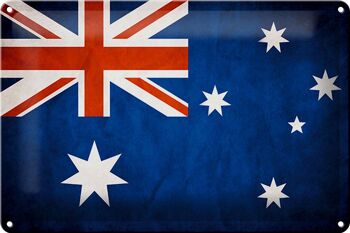 Drapeau en étain 30x20cm, drapeau australien 1