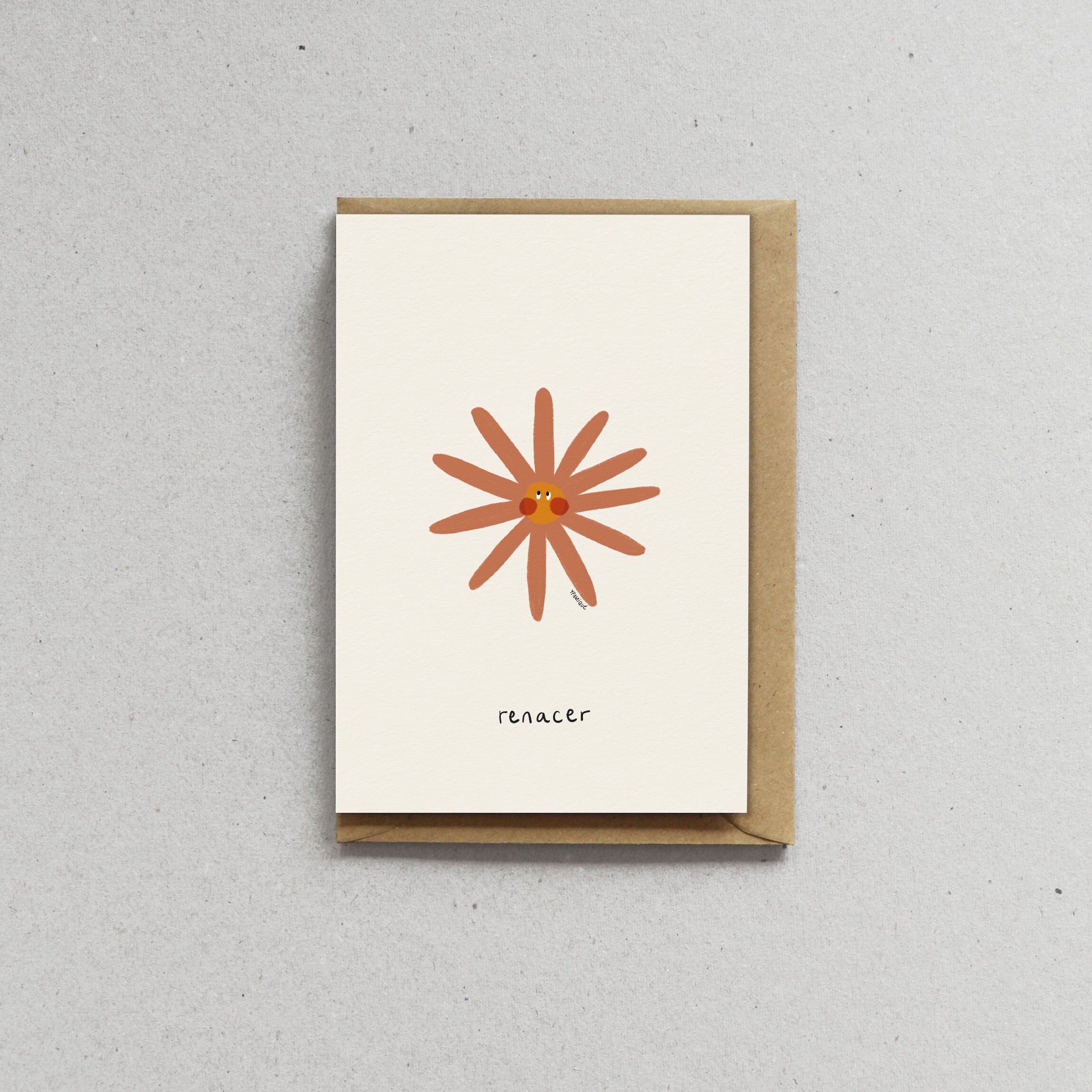 Karte mit Umschlag – Gänseblümchen – Renacer