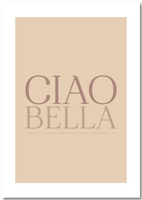 Poster A4 | Ciao Bella