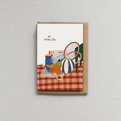 Card with envelope - Picnic - Al solecito